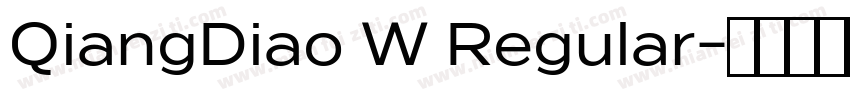 QiangDiao W Regular字体转换